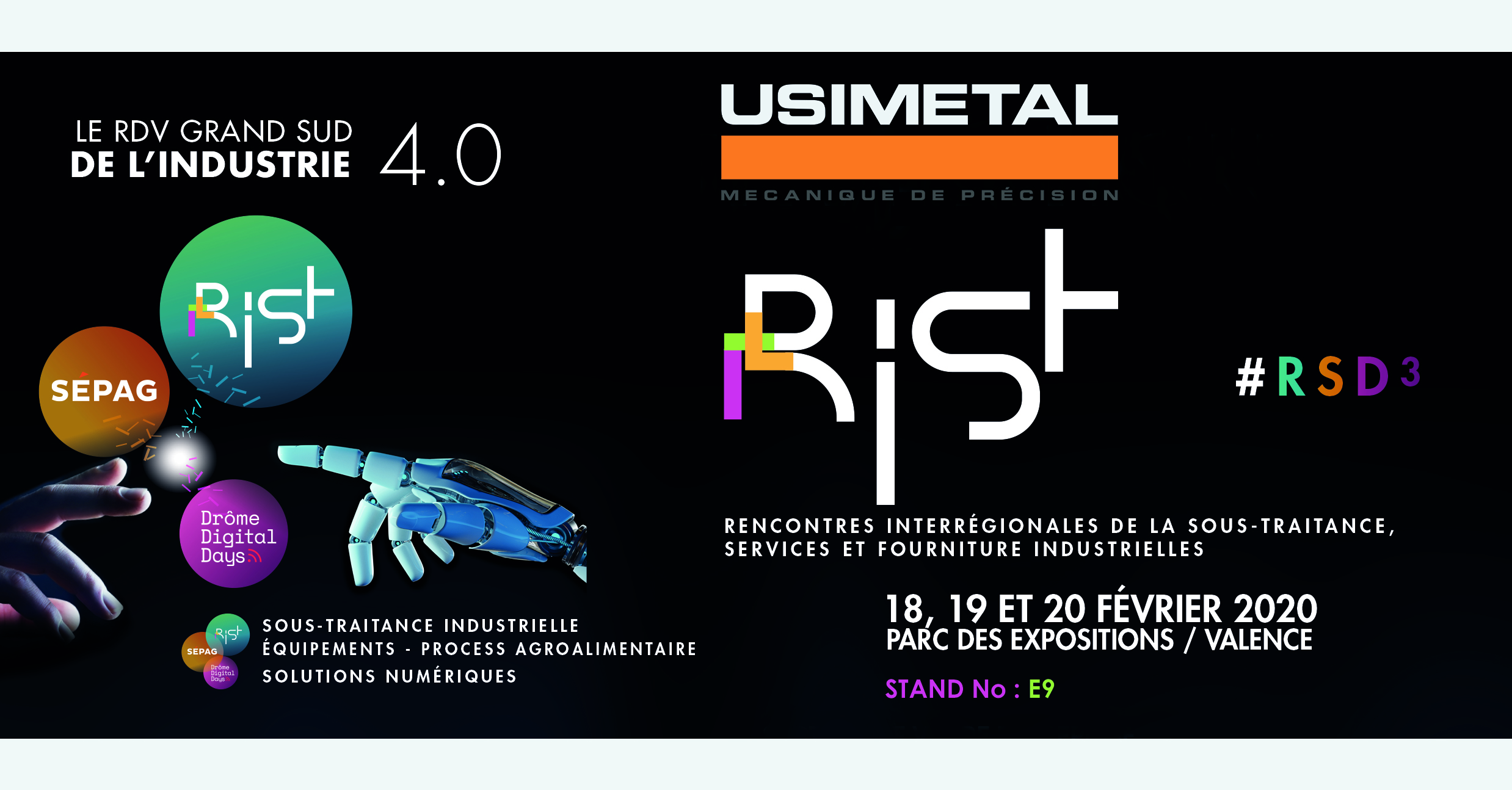 Venez rencontrer Usimetal au RSD3 : RIST +SEPAG + DDD